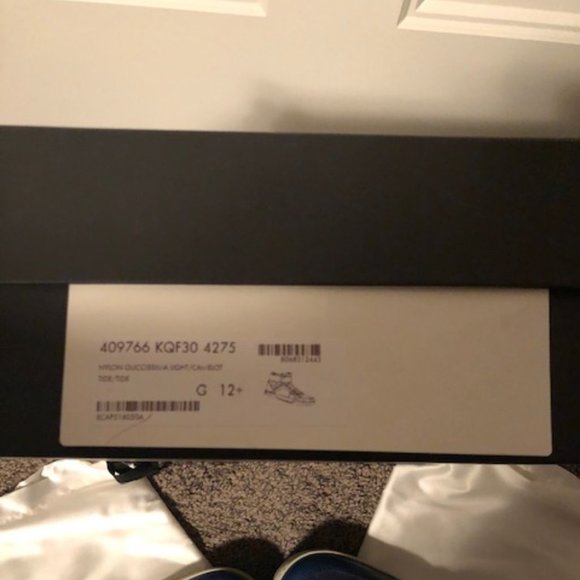 Gucci Blue Guccissima High Top Sneaker - Picture 12 of 12